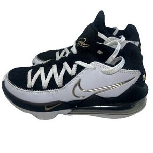 Nike‎ Men's Lebron XVII Low Metallic Gold Size 5 Basketball Shoes CD5007-101